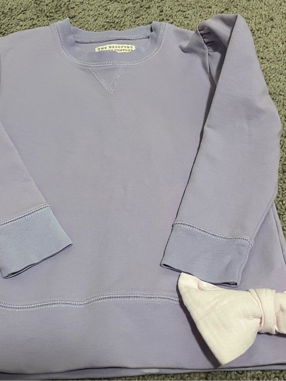 The Beaufort Bonnet Company Lavender Girls' Crewneck Sweatshirt 3T